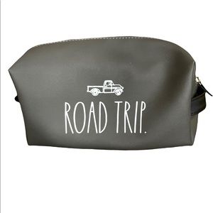 Rae Dunn’s Charcoal with White Trim ROAD TRIP Toiletries Bag